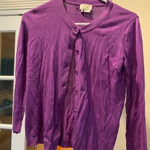 Purple Kate Spade cardigan